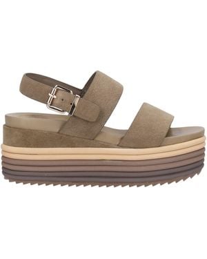 Rahya Grey Sandals - Brown