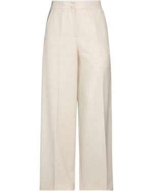 Genny Trousers Virgin Wool, Viscose, Elastane, Polyamide, Metallic Polyester - White