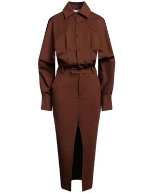 WEILI ZHENG Robe Longue - Marron