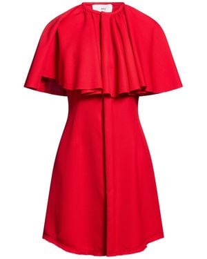 Ami Paris Mini Dress Virgin Wool - Red
