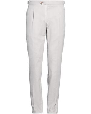 Luigi Borrelli Napoli Trousers Cotton, Elastane - Grey
