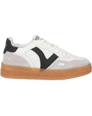 Victoria Sneakers Leather, Textile Fibers - White