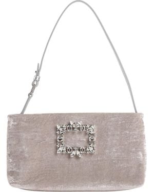 Roger Vivier Handbag Textile Fibers - Gray