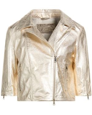 THE JACK AND JACKIE LEATHERS Jacket Polyester - Natural