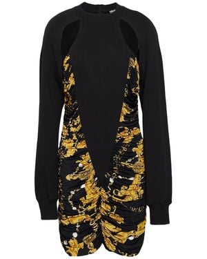 Versace Jeans Couture Mini Dress Viscose, Elastane, Cotton - Black