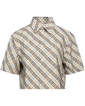 Burberry Shirt Cotton - Natural