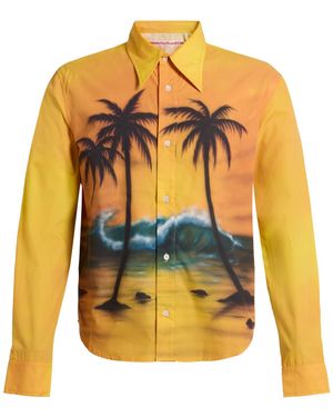 Stockholm Surfboard Club Shirt Cotton - Orange