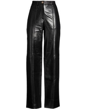 KARL LAGERFELD Pants Lambskin - Black