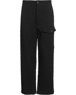 Uma Wang Trousers Cotton, Viscose, Virgin Wool - Black