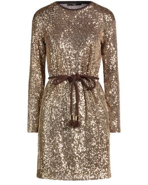 Weekend by Maxmara Mini Dress Polyester, Elastane - Metallic