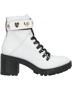 Love Moschino Ankle Boots Calfskin - White
