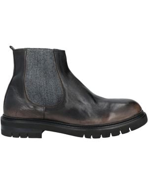 Calpierre Charcoal Ankle Boots Leather - Black