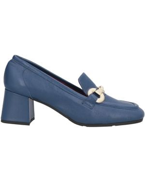 THERESA Loafers Leather - Blue