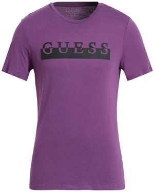 Guess T-Shirt Cotton - Purple