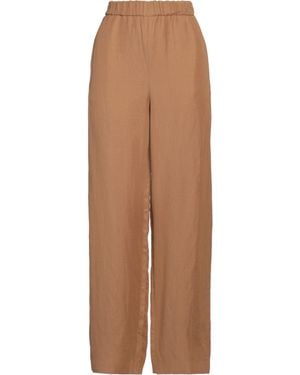 Fabiana Filippi Trousers Viscose, Linen - Brown