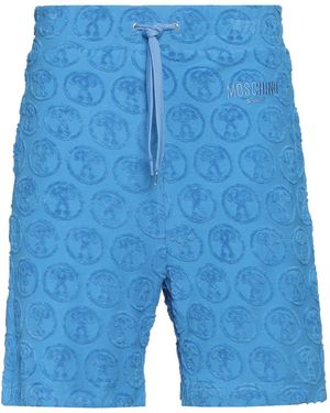 Moschino Azure Shorts & Bermuda Shorts Cotton, Polyester - Blue