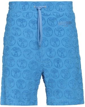 Moschino Azure Shorts & Bermuda Shorts Cotton, Polyester - Blue