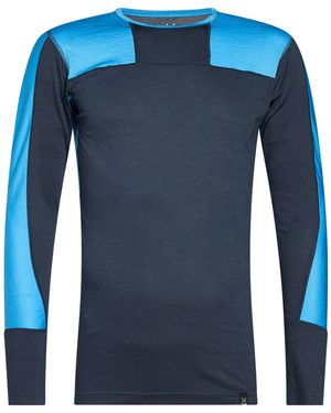 Haglöfs Midnight T-Shirt Polyester, Wool - Blue