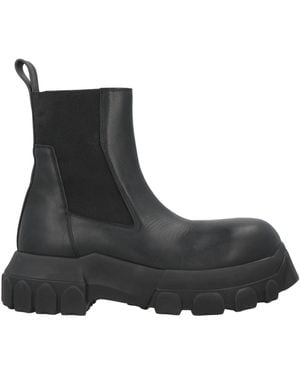 Rick Owens Ankle Boots Leather - Black