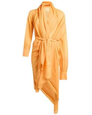 Pierantonio Gaspari Overcoat & Trench Coat Cotton - Orange