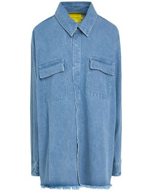 Marques'Almeida Chemise en jean - Bleu