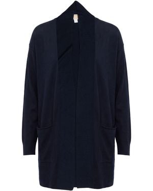 120% Lino Cardigan - Blue