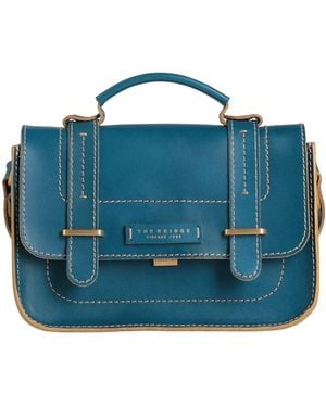 The Bridge Handbag Leather - Blue