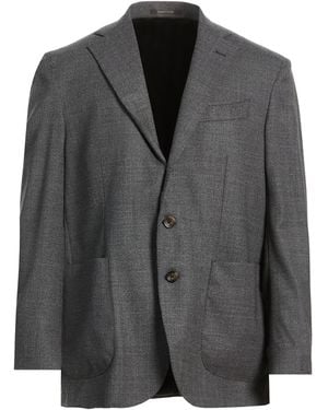 SARTITUDE NAPOLI Blazer Super 110S Wool, Elastane - Black