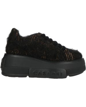 Casadei Sneakers Textile Fibers - Black