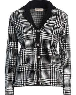 Cashmere Company Cardigan Wool, Cashmere, Nylon, Elastane - Black