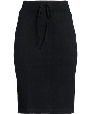 Cashmere Company Midi Skirt Wool, Cashmere - Black