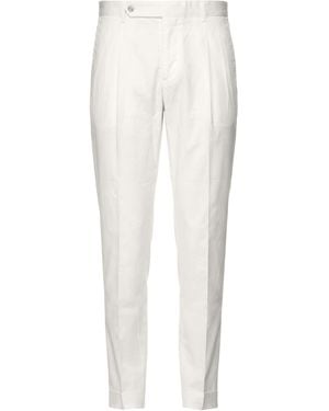 Barba Napoli Pants Cotton, Elastane - White