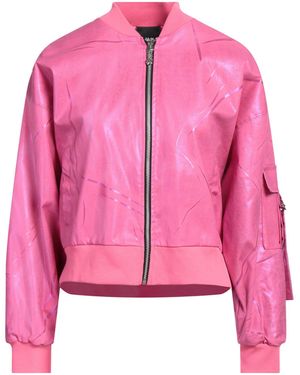DISCLAIMER Fuchsia Jacket Cotton, Elastane, Polyester - Pink