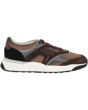 Santoni Trainers Leather - Brown