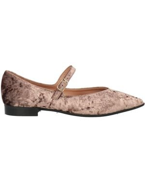 Status Ballet Flats Textile Fibers - Brown