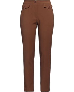 Cristina Gavioli Trousers Polyester, Viscose, Elastane, Acetate - Brown