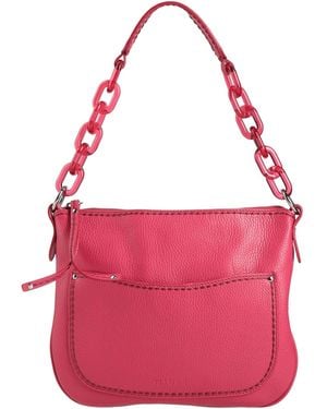 Plinio Visona' Fuchsia Handbag Leather - Pink