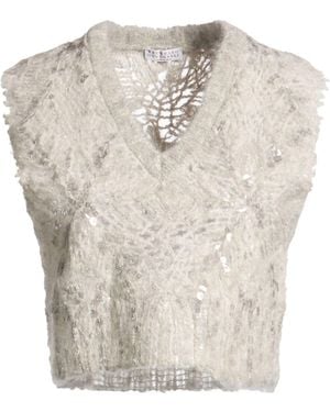 Brunello Cucinelli Light Sweater Mohair Wool, Wool, Polyamide - White