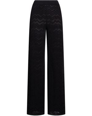 Missoni Pants Viscose, Wool, Polyester, Polyamide, Elastane - Black
