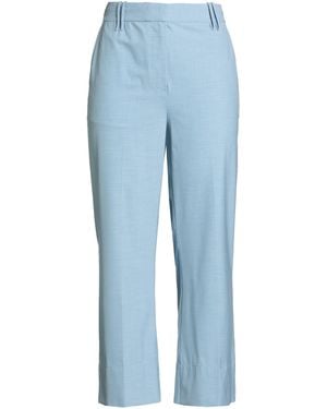 Ganni Sky Trousers Ecovero Viscose, Recycled Polyester, Elastane, Polyester - Blue