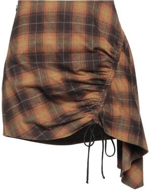 AC9 Camel Mini Skirt Virgin Wool - Brown