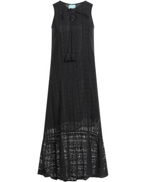 ICONIQUE Midi Dress Cotton, Polyamide - Black