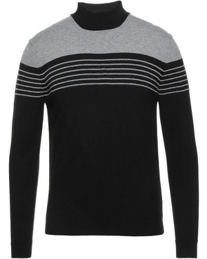 Alpha Studio Rollkragenpullover - Schwarz