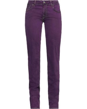 Jacob Cohen Trousers Cotton, Elastane - Purple