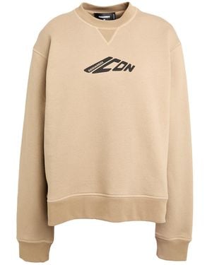 DSquared² Icon Khaki Sweatshirt Cotton, Polyester - Natural