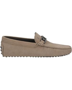 Tod's Khaki Loafers Leather - Grey