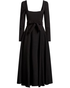 Odd Muse Midi-Kleid - Schwarz