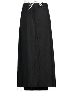 Masnada Maxi Skirt Viscose, Linen - Black