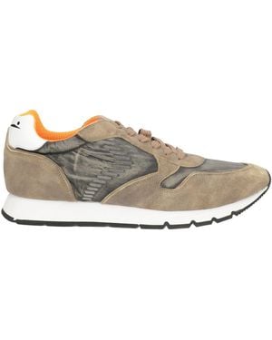 Voile Blanche Khaki Sneakers Leather - White