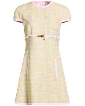 Versace Mini Dress Cotton, Viscose, Metallic Polyester, Polyamide - Natural